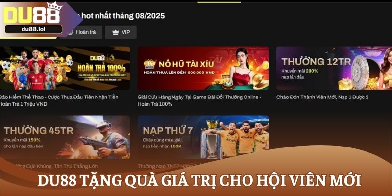 Nhà cái tặng quà giá trị cho hội viên mới